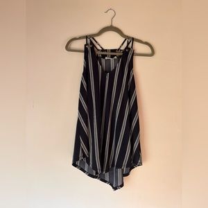 Agenda Stappy Striped Racerback Tank Top